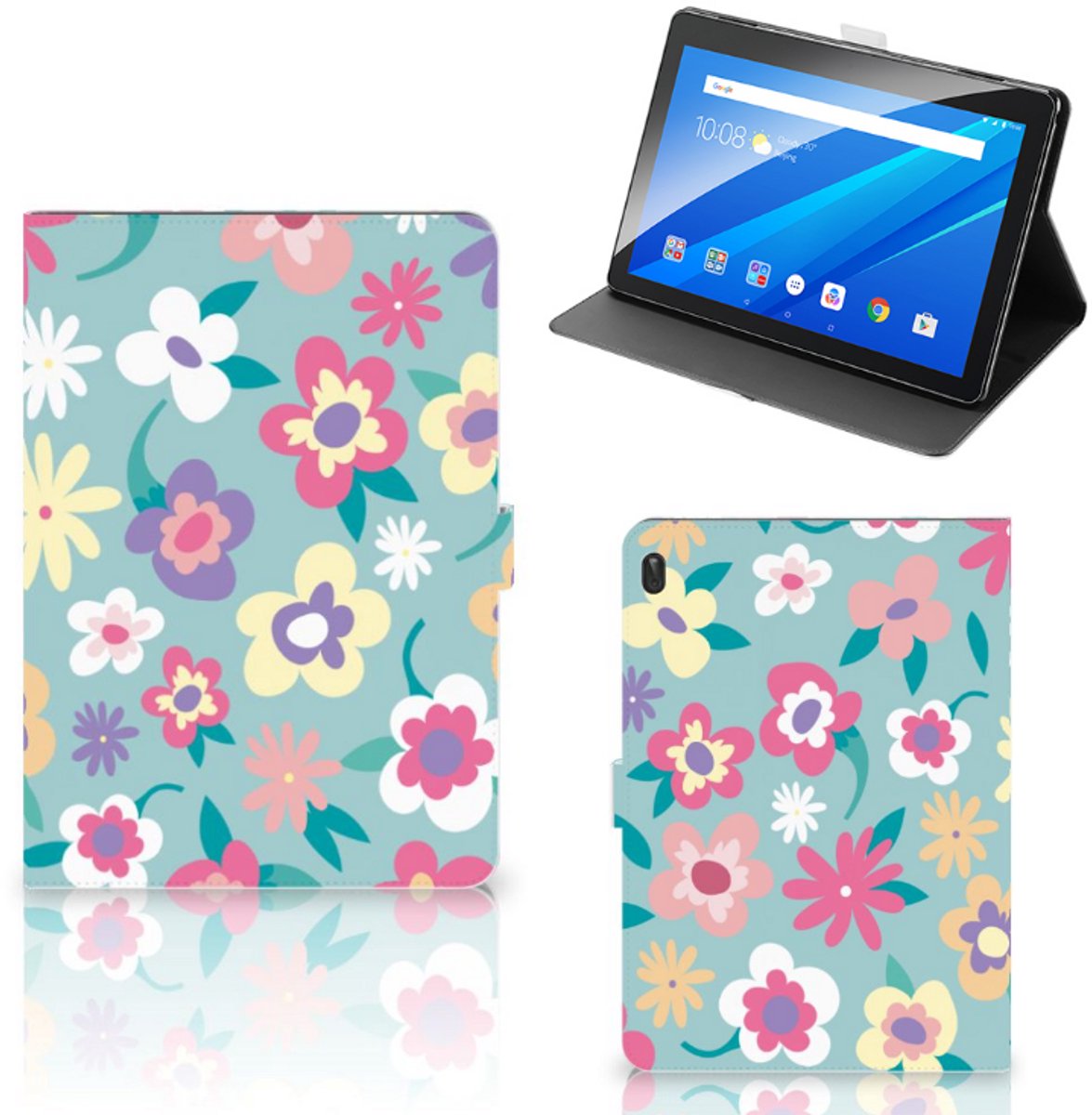 Lenovo Tab E10 Tablet Cover Flower Power