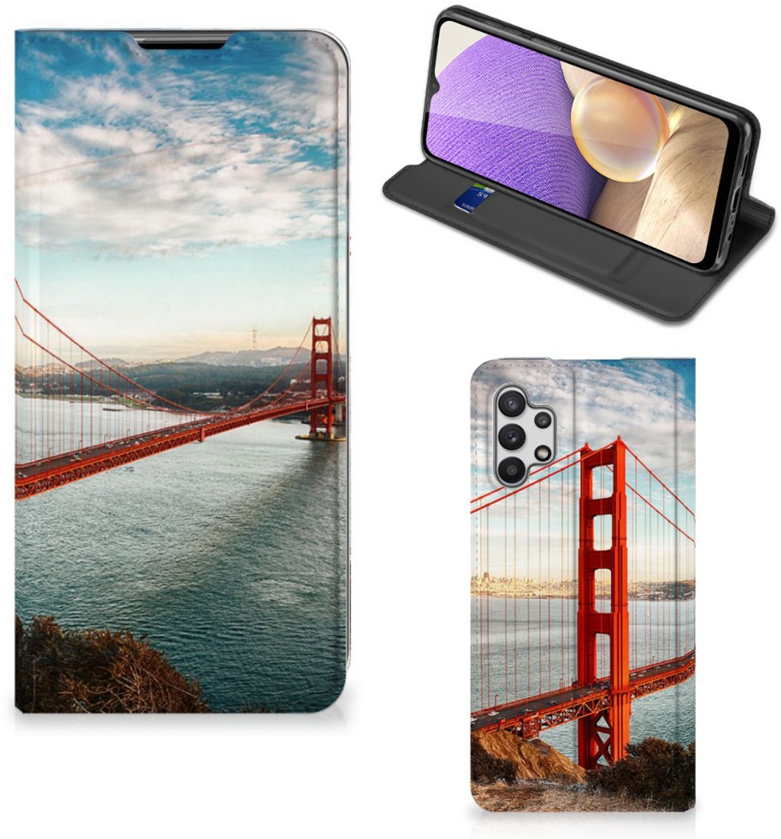 Samsung Galaxy A32 5G Book Cover Golden Gate Bridge