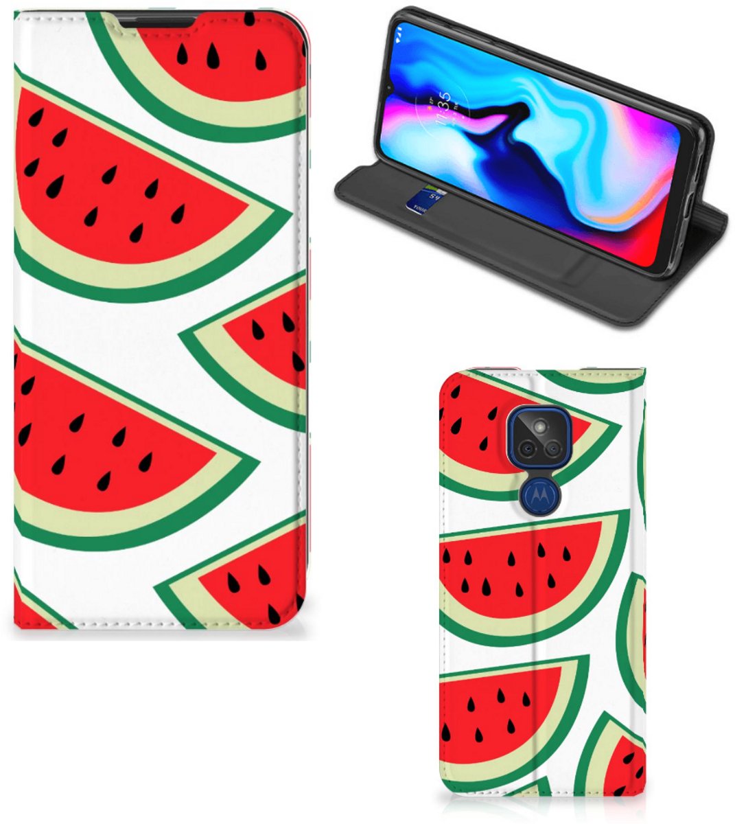 Motorola Moto G9 Play Flip Style Cover Watermelons
