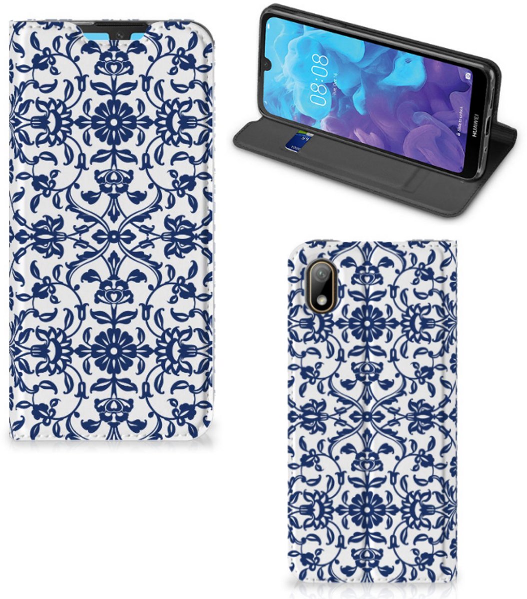 Huawei Y5 (2019) Smart Cover Flower Blue