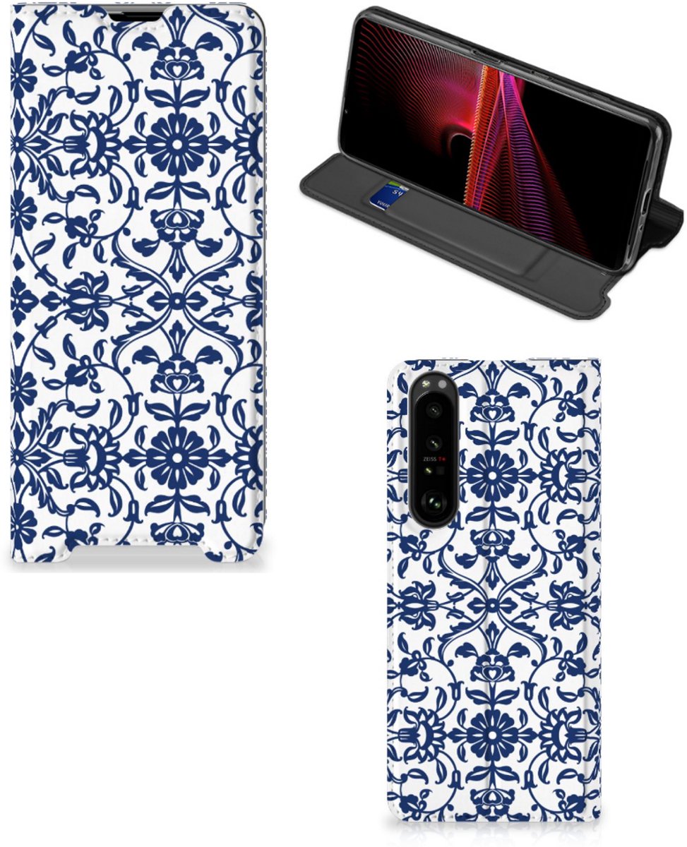 Sony Xperia 1 III Smart Cover Flower Blue