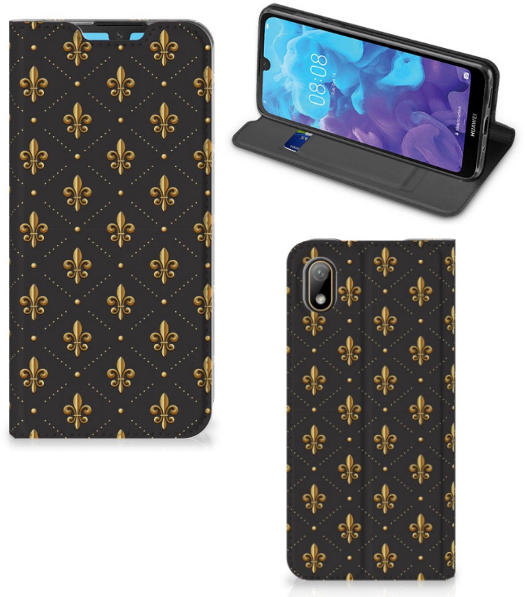 Huawei Y5 (2019) Hoesje met Magneet Franse Lelie