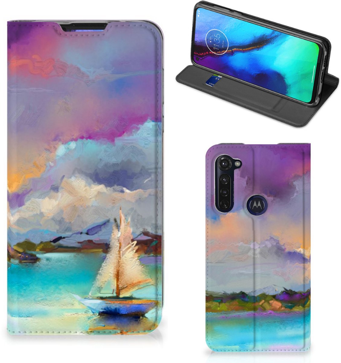 Bookcase Motorola Moto G Pro Boat