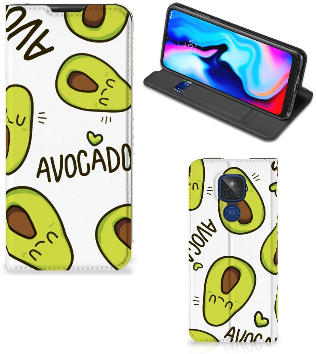 Motorola Moto G9 Play Magnet Case Avocado Singing