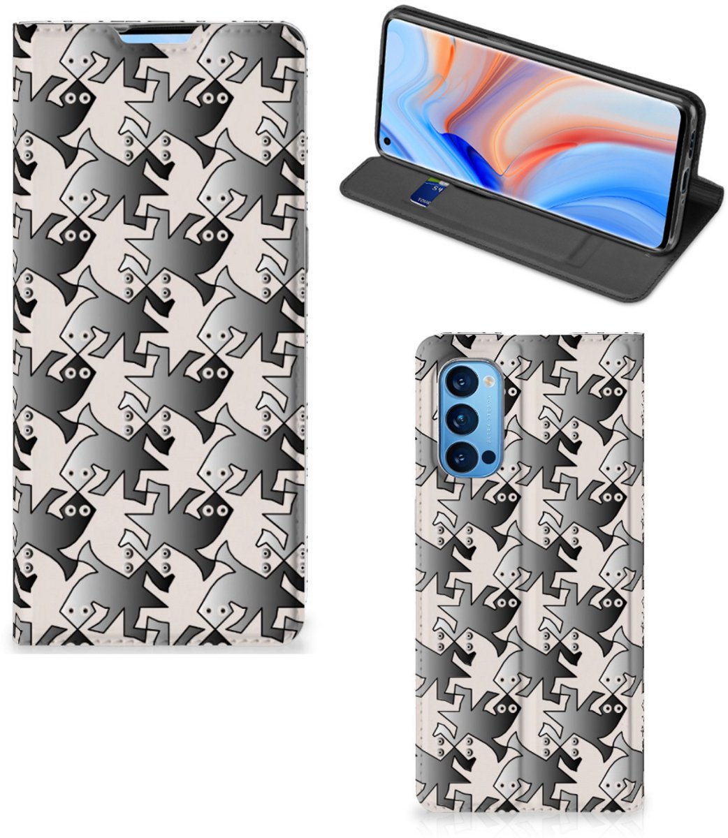 OPPO Reno4 Pro 5G Hoesje maken Salamander Grey