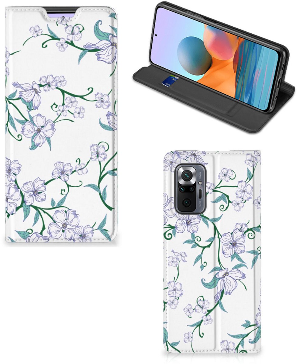 Xiaomi Redmi Note 10 Pro Uniek Smart Cover Blossom White