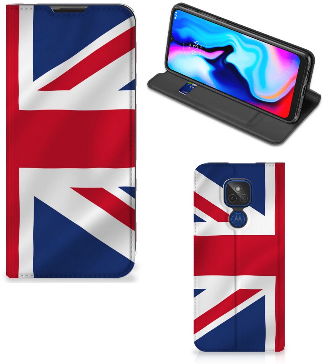 Motorola Moto G9 Play Standcase Groot-Brittannië