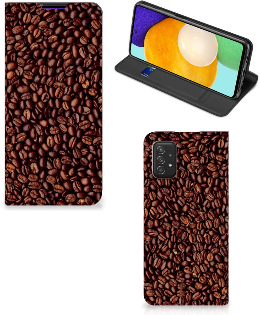 Samsung Galaxy A03s Flip Style Cover Koffiebonen