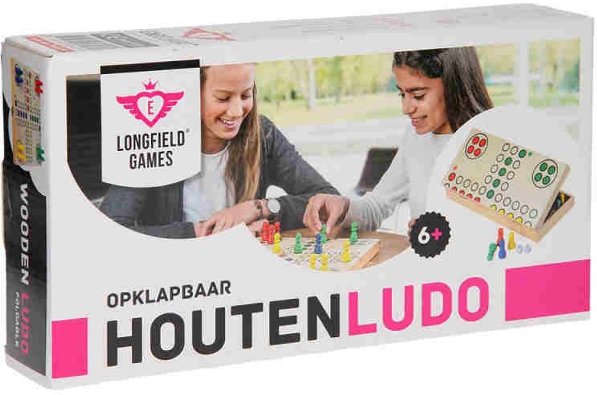 Ludo Opklapbaar Hout – Reisspel 30 x 30 cm – Met Opbergvak – Klassiek Familiespel voor 4 Spelers – Bordspel voor Thuis & Onderweg – Engelhart — afbeelding 12