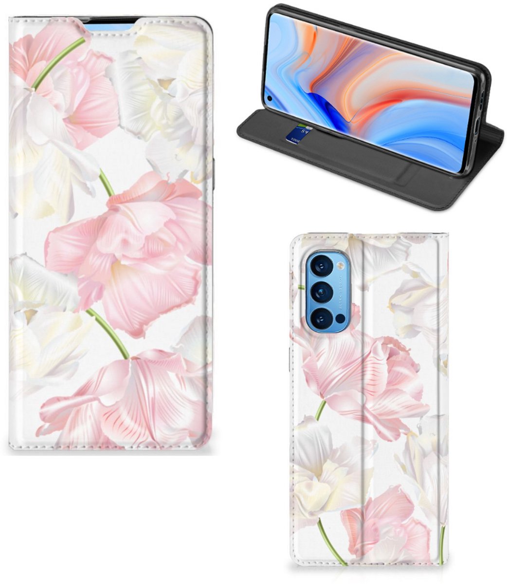 OPPO Reno4 Pro 5G Smart Cover Lovely Flowers