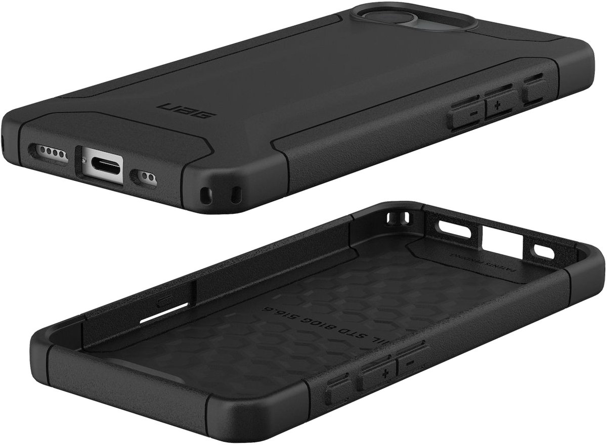 Urban Armor Gear Scout Outdoor telefoonhoes Apple iPhone 16e Zwart Stootbestendig