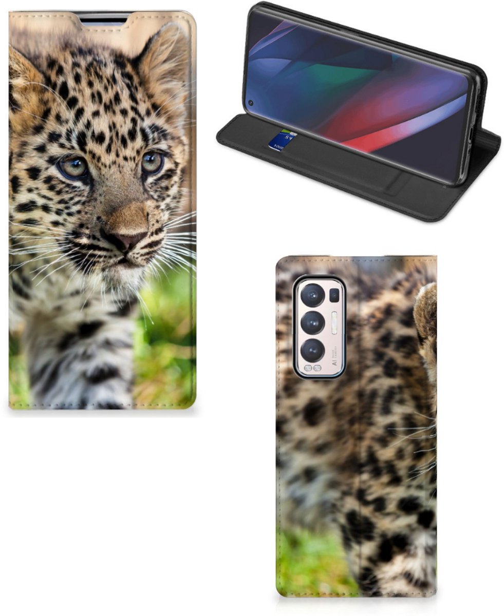 OPPO Find X3 Neo Hoesje maken Baby Luipaard