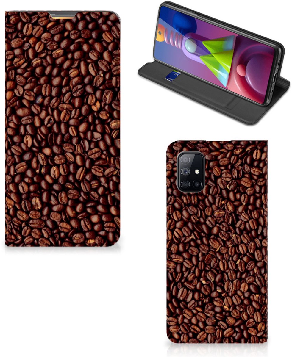 Samsung Galaxy M51 Flip Style Cover Koffiebonen