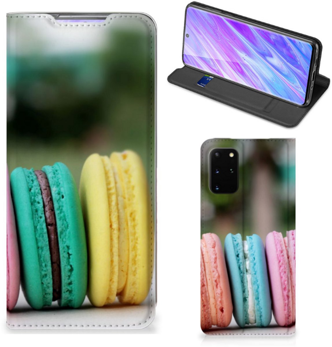 Samsung Galaxy S20 Plus Flip Style Cover Macarons