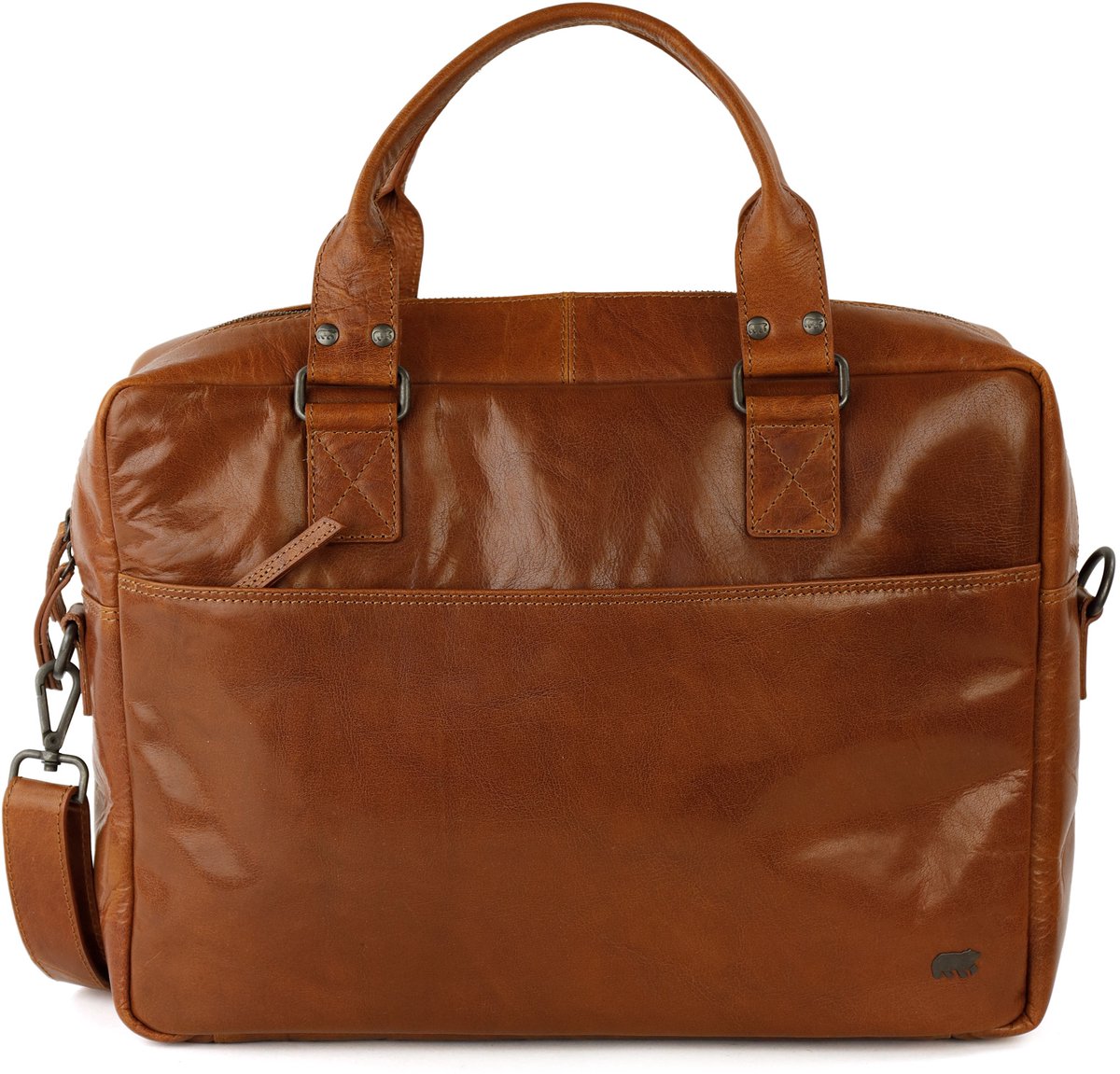 Bear Design River Andorra Laptoptas - Cognac
