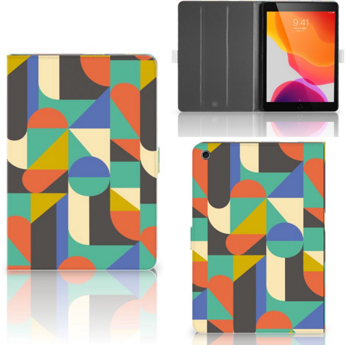 iPad 10.2 2019 | iPad 10.2 2020 | 10.2 2021 Tablet Hoes Funky Retro