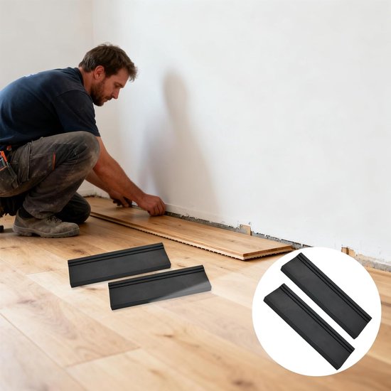 Pack of 3 Impact Wood - Laminate Flooring Tools - Universal Floor Covering Knock Block with 3 Different Edges - Hammer Wood - Laying Tools for Parquet or Cork — afbeelding 5
