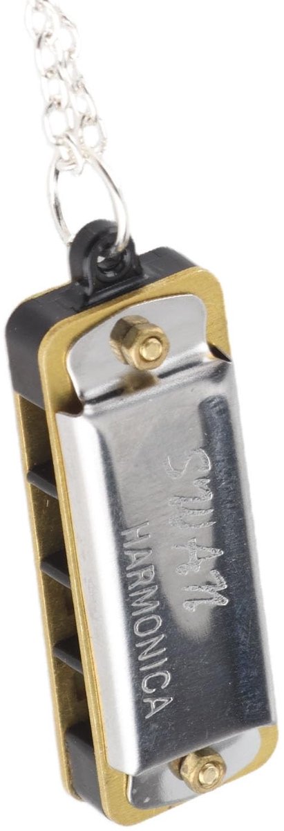 Dailygoods - Dailygoody - Mini mondharmonica - Draagbare mondharmonica - Kettingontwerp - Zilveren kleur - Geluidskwaliteit - Geschikt voor kinderen en volwassenen...