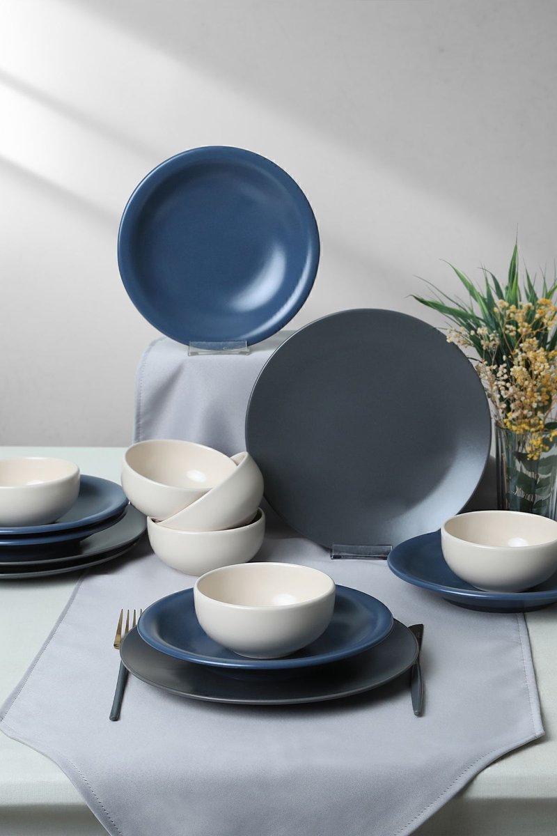 Keramika Serviesset - River Mix - 18 delig - 6 persoons - Stoneware