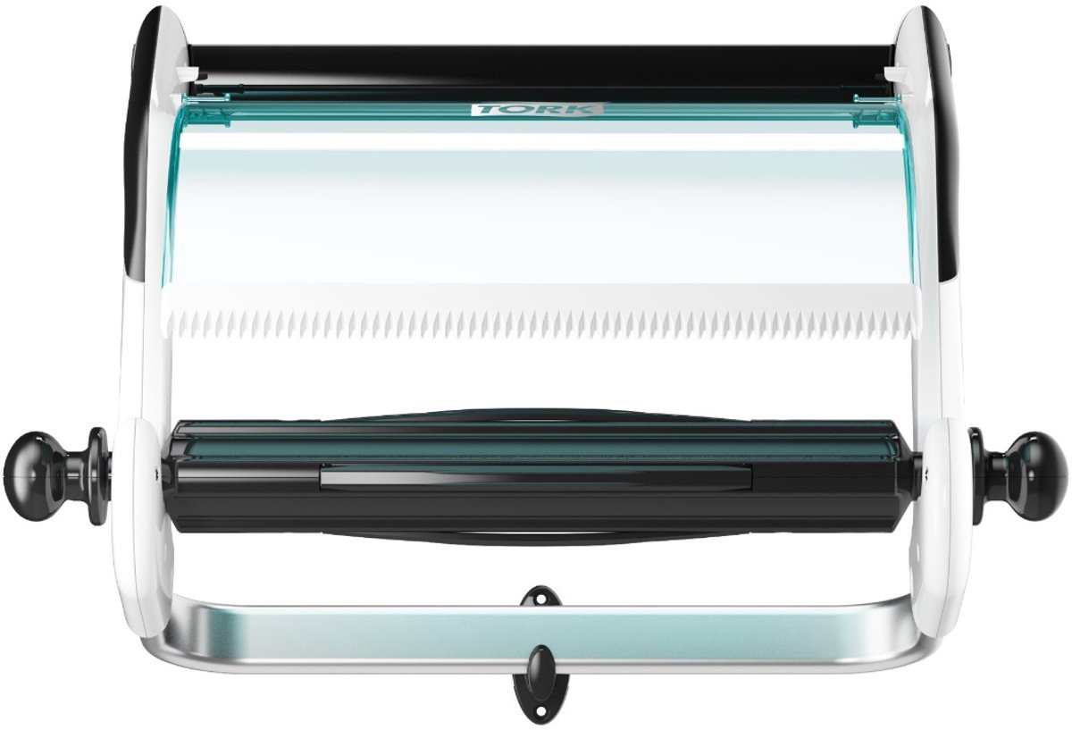Tork Performance muurstandaard wit/ turqoise 47x65x28 cm W1 dispenser ds à 1 (652100)