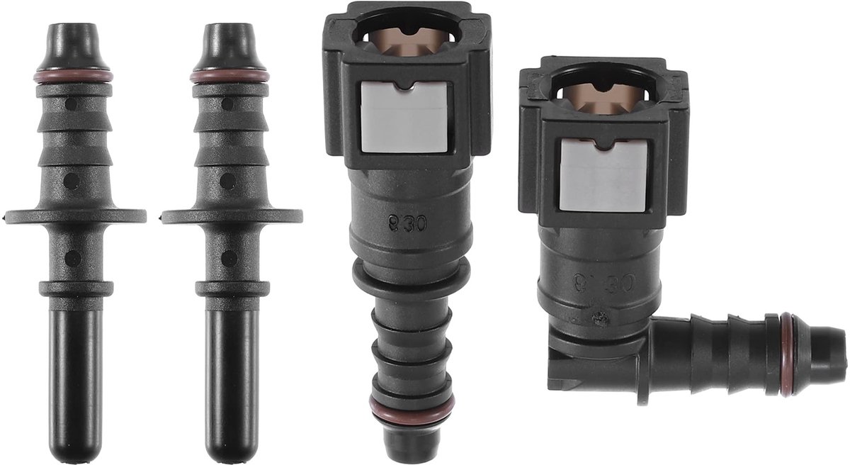 Dailygoods - 2 Stuks Brandstofleiding Snelkoppeling 1/4" naar 5/16"