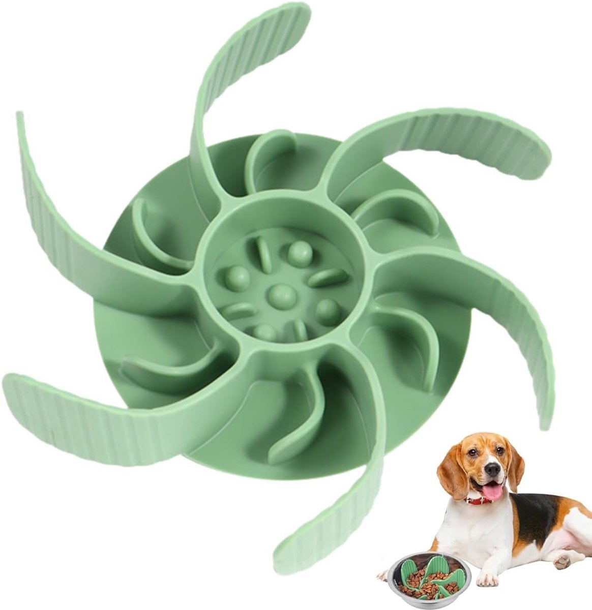 Dailygoods - Antislip Spiraalinzetstuk voor Honden- en Kattenkommen
