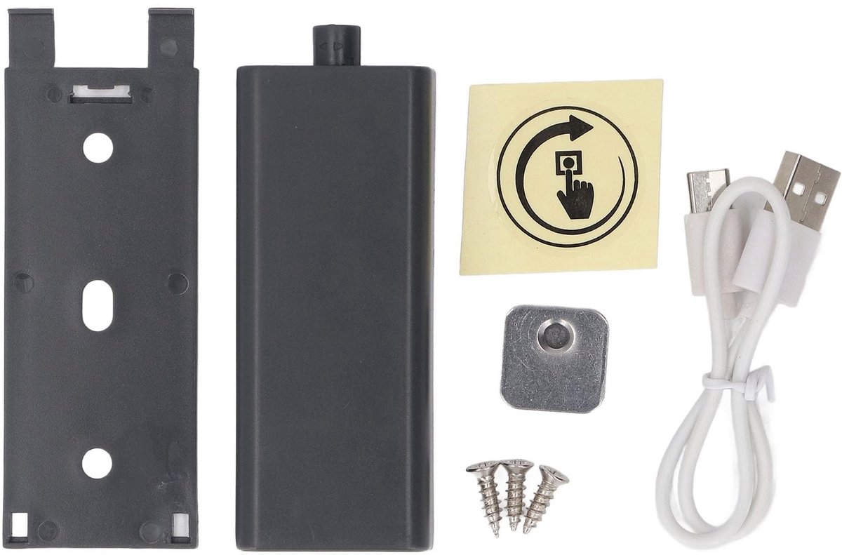 Dailygoods - Slimme Magnetische Deuropener voor Kasten, Zwart Grijs