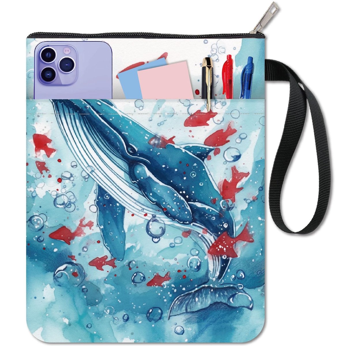 Dailygoods - Walvis Boekhoes voor Paperbacks met Extra Mouwzak