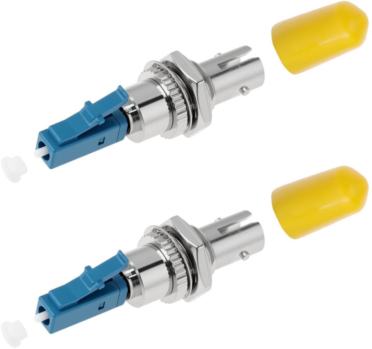 Dailygoods - 2 Stuks LC naar ST Fiber Adapter Koppeling