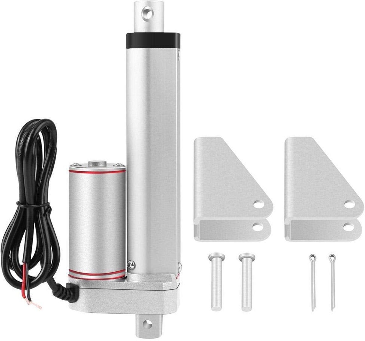 Dailygoods - Dailygoody - Lineaire Actuator - Elektrische Actuator 100 mm - 24 Volt - Stuwkracht 750 N - Ideaal voor Industriële Toepassingen - Inclusief Montagebe