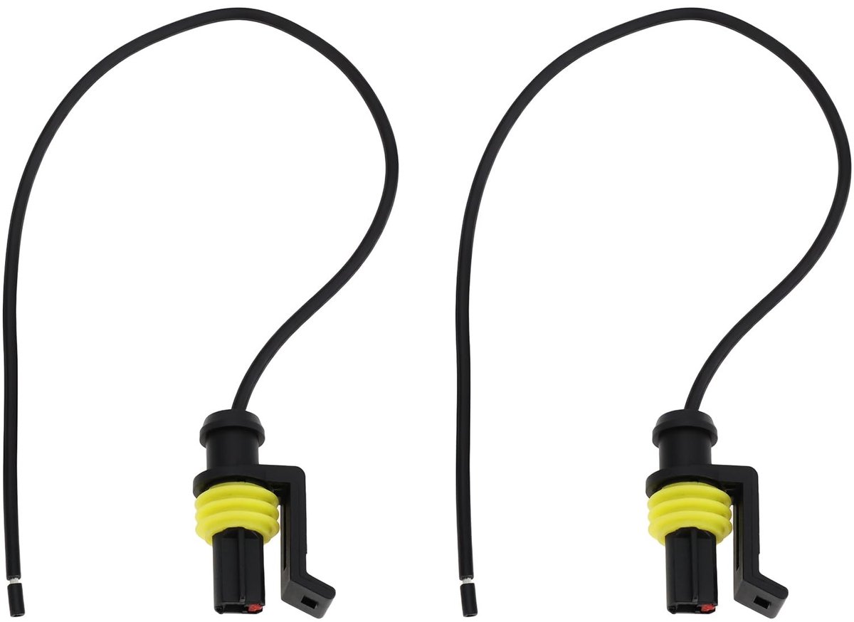 Dailygoods - 2 Stks 1-Pin Olie Licht Drukschakelaar Connector 15 cm