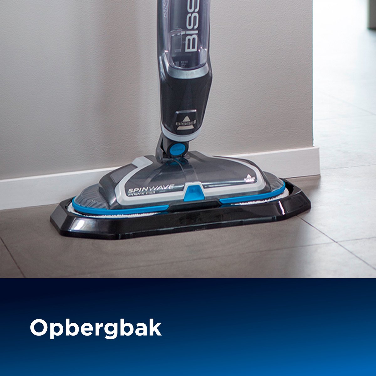 BISSELL SpinWave Cordless Elektrische Dweil - Vloerreiniger voor Harde Vloeren - Sproeidweil met Roterende Pads - Gebruiksvriendelijke Dweilvloerreiniger - Dweilapparaat - Mop voor Harde & Houten Vloeren - Wendbaar Dweilsysteem - 2240N – foto 6