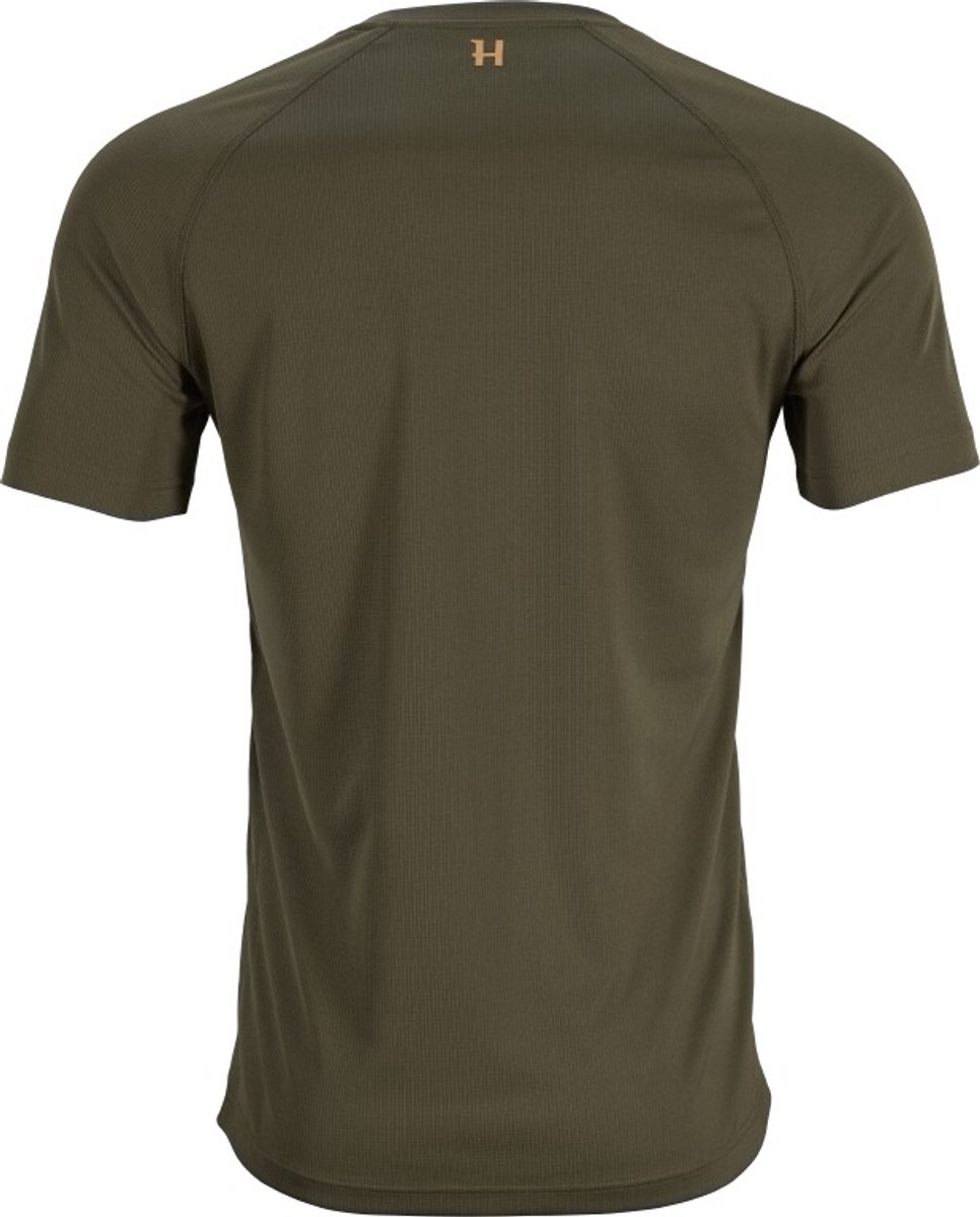 Härkila Trail S/S t-shirt Scandinavische shirt Jachtshirt Outdoorshirt Anti-teek Anti-mug Anti-insect korte mouwen Cypress