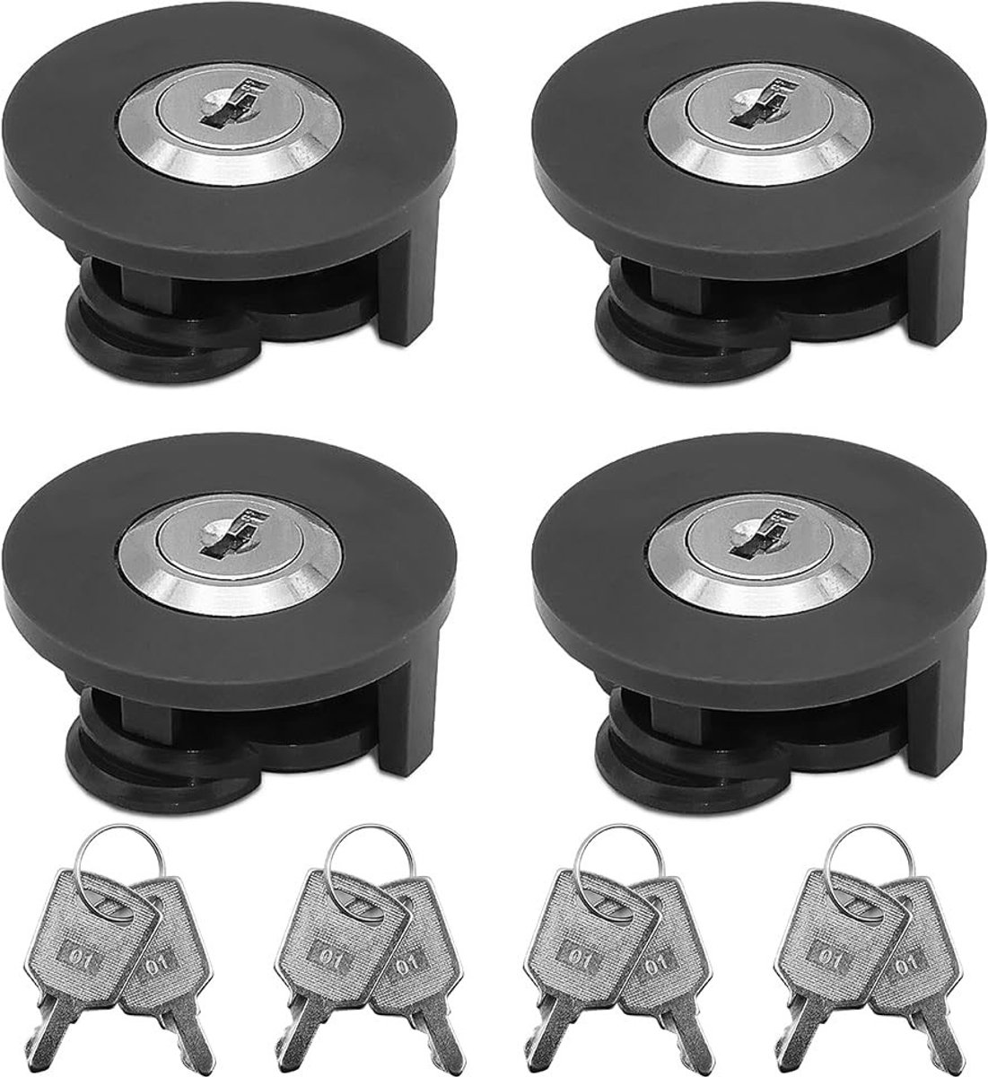 Dailygoods - 4-delige Stopcontactafdekking Kindveilig Slot