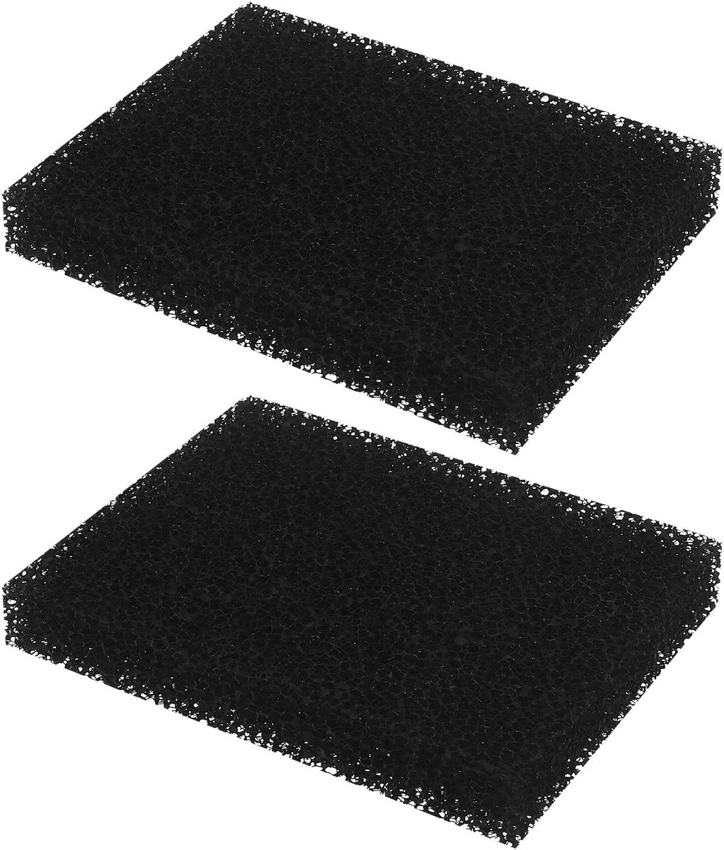 Dailygoods - Dailygoody - Sponge Filters - Vervangingsfilters - Dual Sponge Materiaal - 128×99×22mm - Geschikt voor Uitlaatfilter - Zwart
