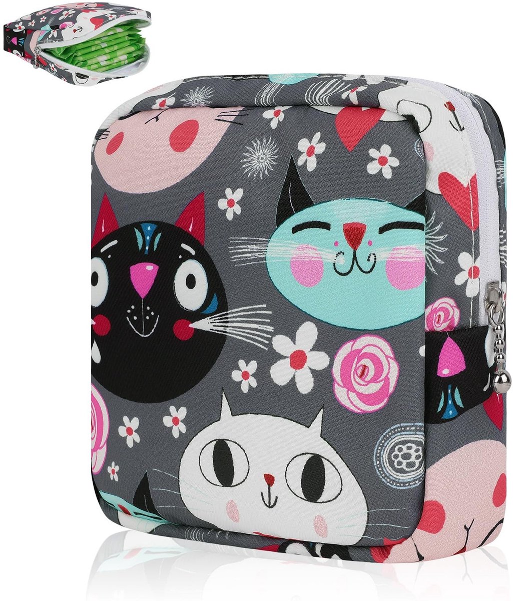 Dailygoods - Dailygoody - Damesverband Tasje - Multifunctionele Opbergtas - Klein Formaat - Tampon Opslag - Ideaal Voor Meisjes - Cosmetica Tasje