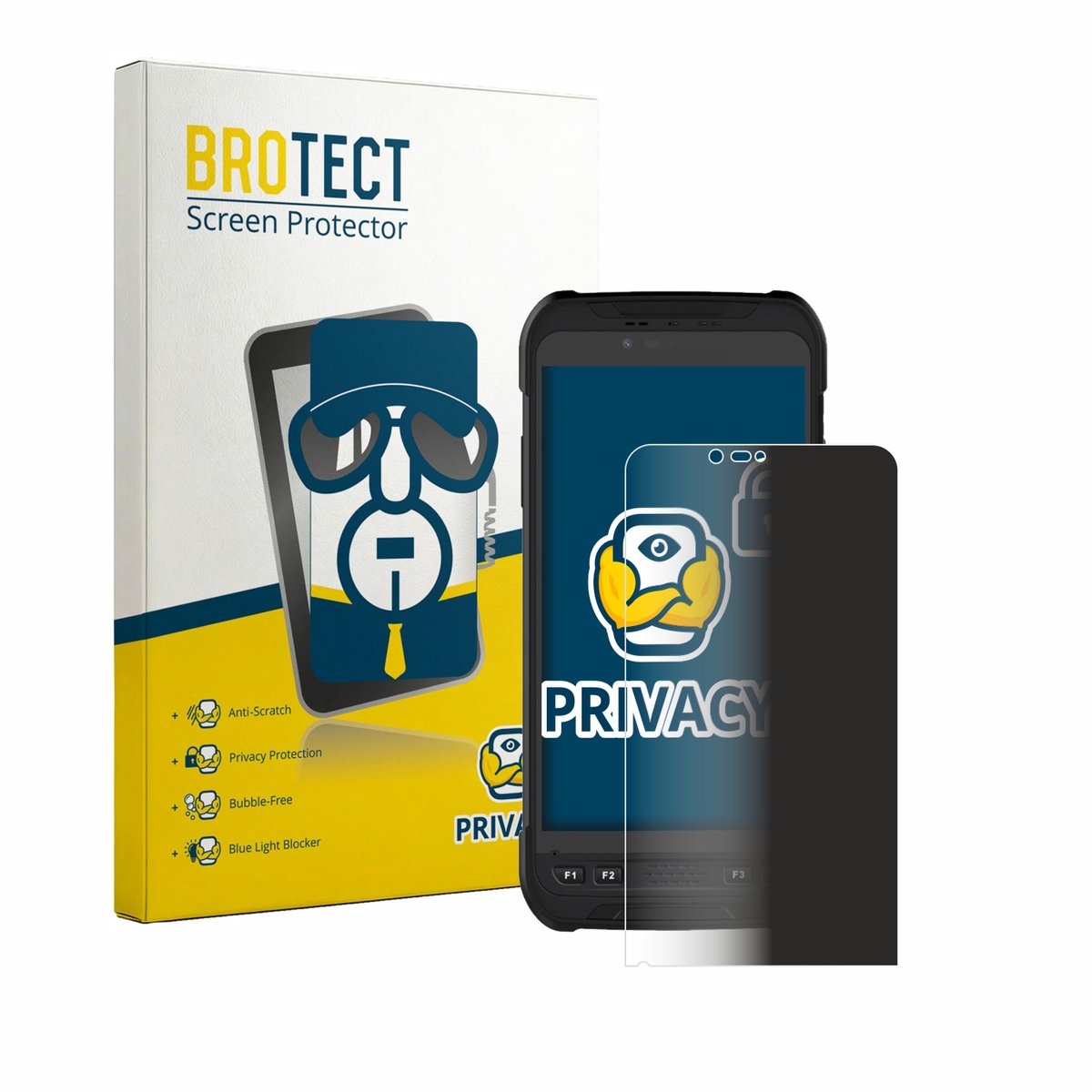 BROTECT - privacy screenprotector voor Stonex S60 - Folie Beschermfolie Blauwlichtfilter