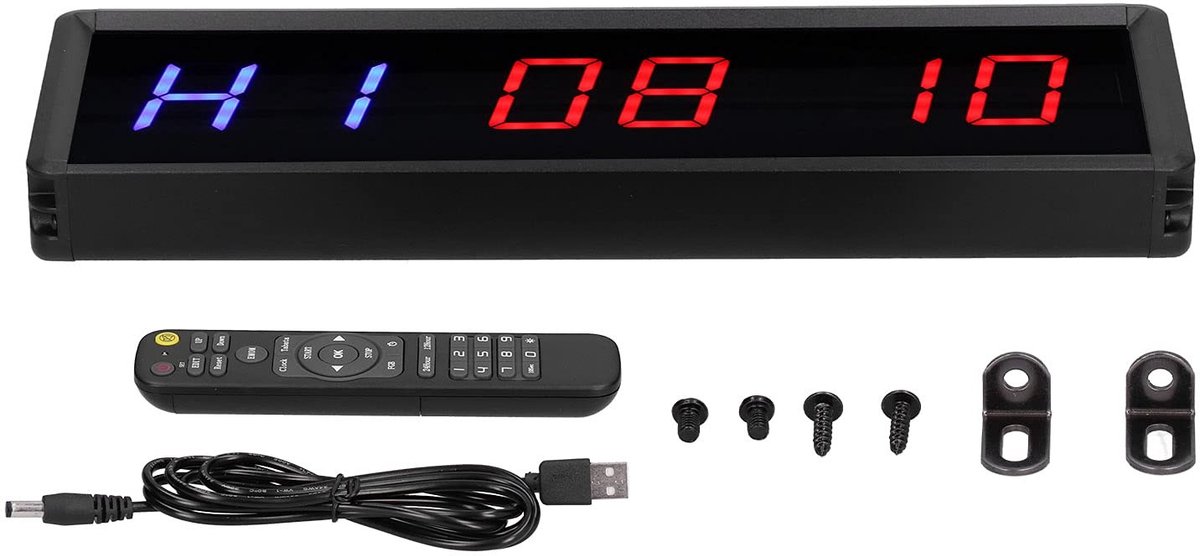 Dailygoods - Fitness Timer Klok met Stopwatch en Afstandsbediening