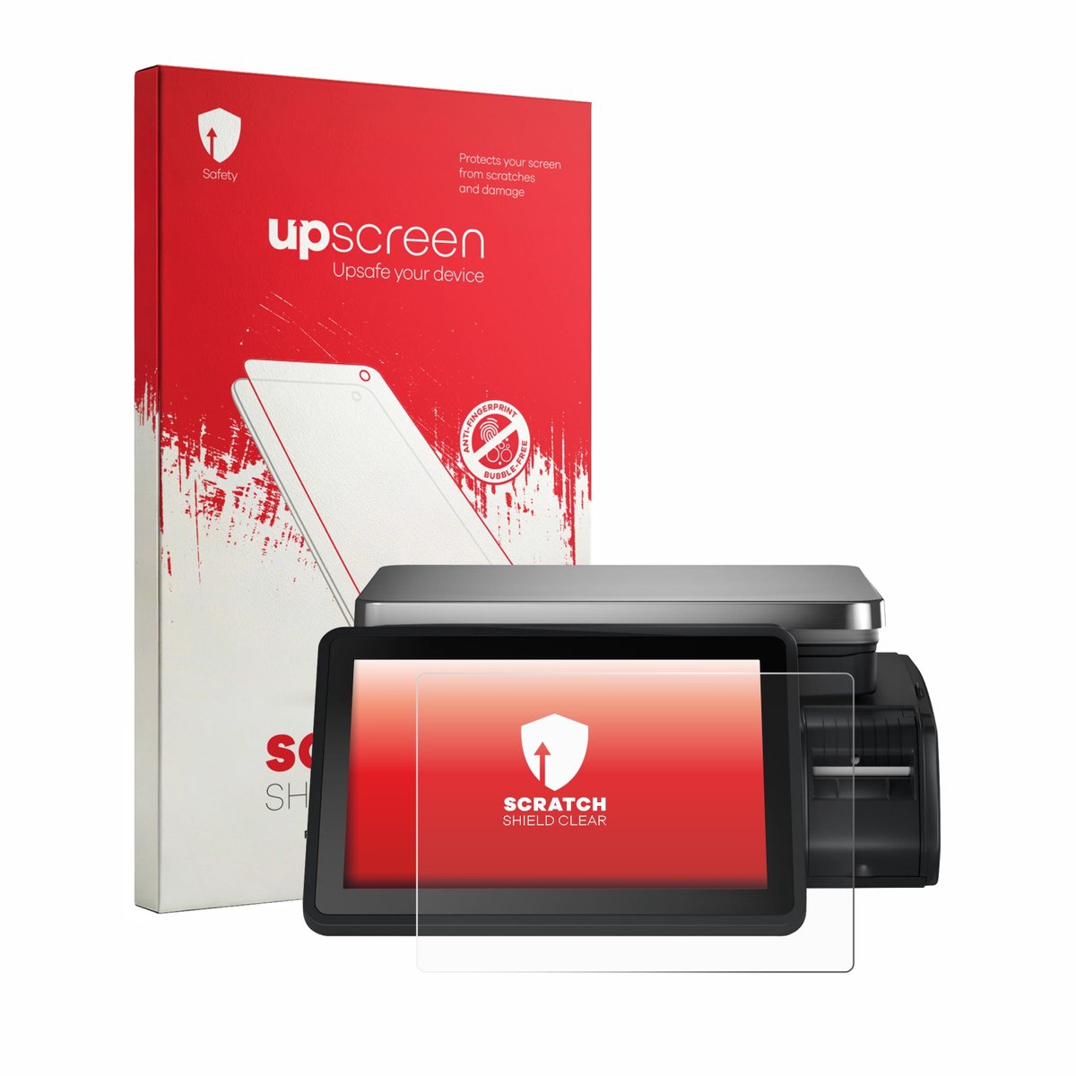 upscreen - Screenprotector voor Bizerba Q1 pro 100 12.1" - Folie Beschermfolie transparant