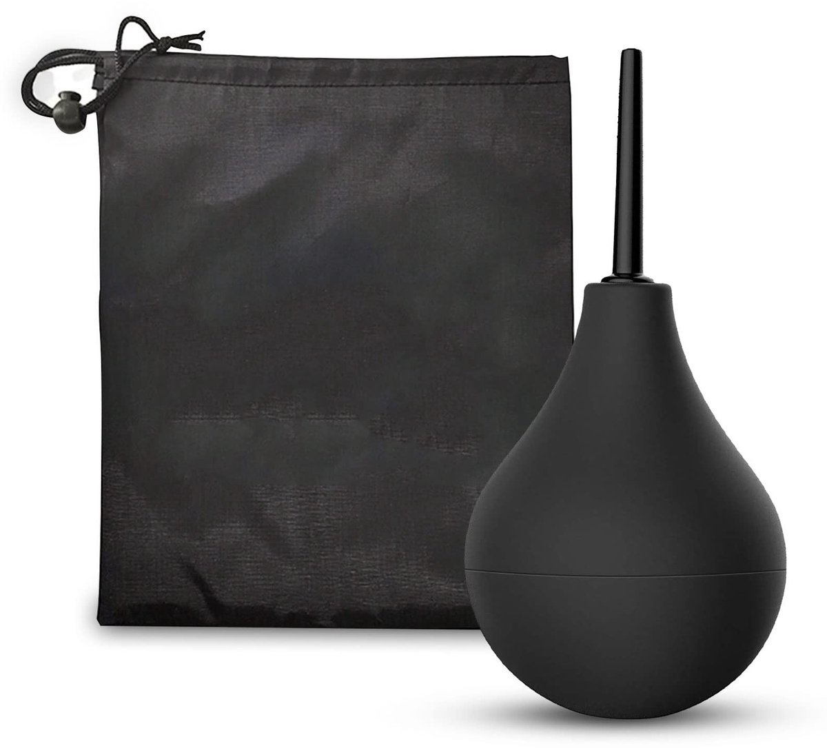 Dailygoody - Klysma Bulb Douche - Herbruikbare Reiniging - Veilig en Comfortabel - Zwart - Siliconen Nozzle - Geschikt voor Mannen en Vrouwen - 160 ML