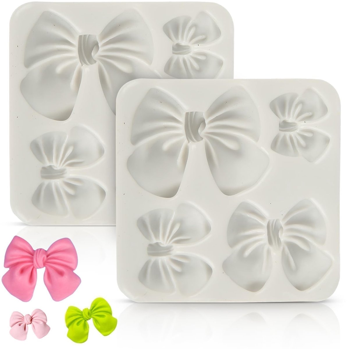 Dailygoody - Siliconen Lazo Mal voor Chocolade - 2 Mini Moldes - Ideaal voor Taartdecoraties - Veelzijdig en Gebruiksvriendelijk - Geschikt voor Cupca...