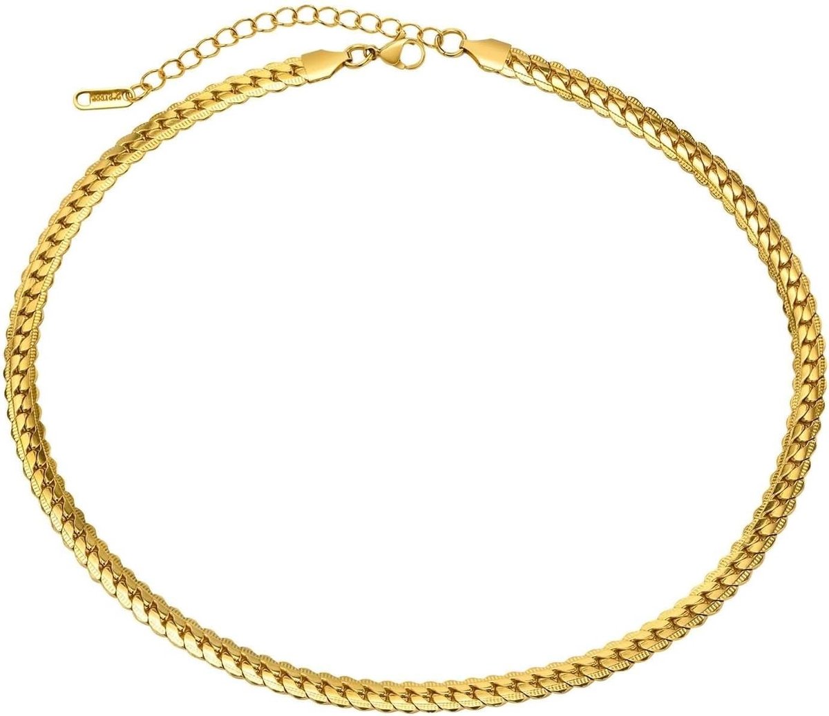 Heren Ketting - Gouden Ketting - Dagelijks Gebruik - Roestvrij Staal - 19 g - Goudkleurig