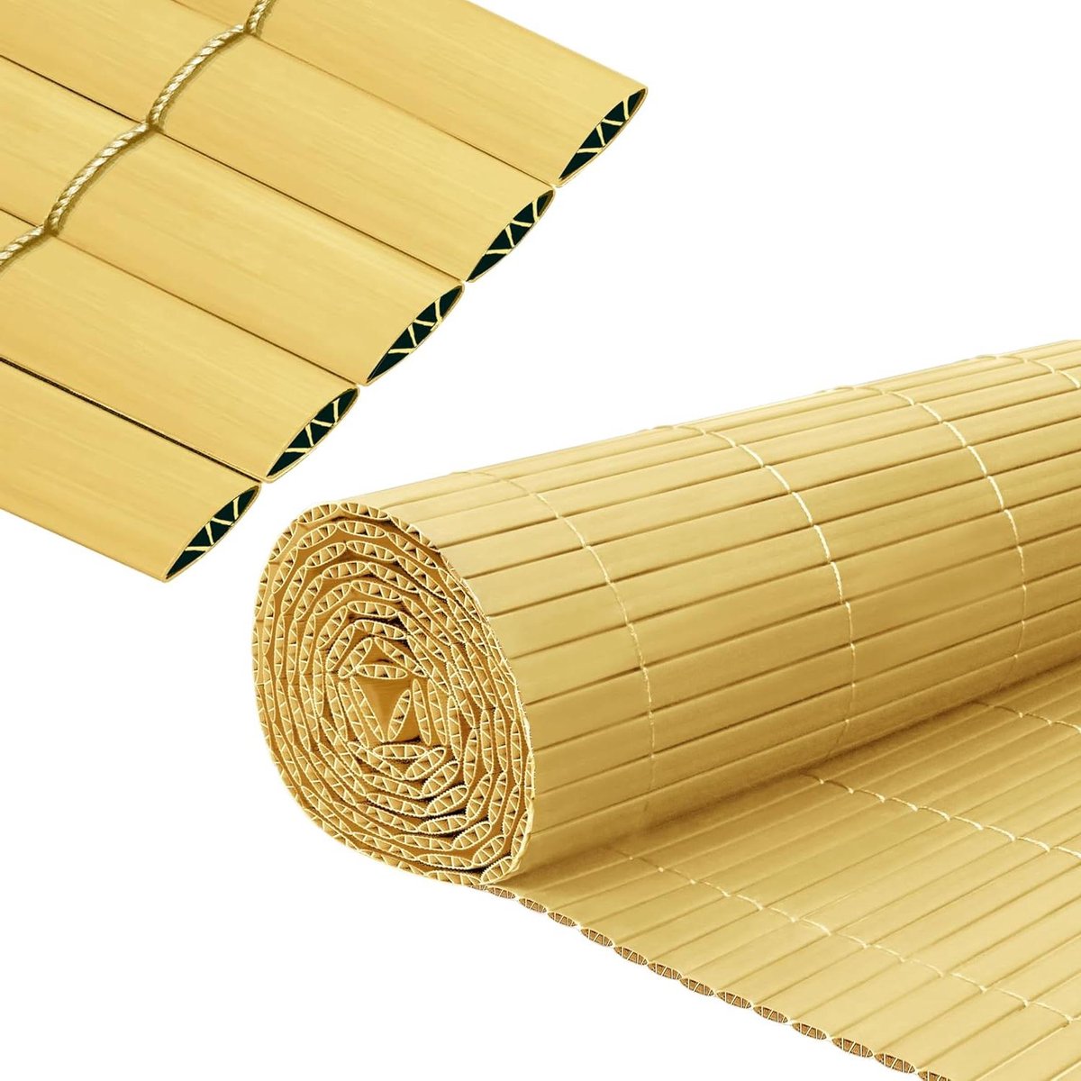 Inkijkbescherming PVC - Privacyscherm Windscherm - Balkon Verfraaien - Versterkte Lamellen