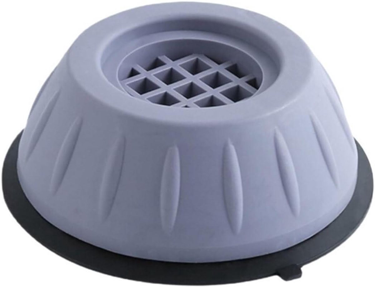 Anti-vibratie voetkussentjes - Wasmachine dempers - Apparaten Stabiliseren - Universeel Toepasbaar - 4 stuks - Grijs