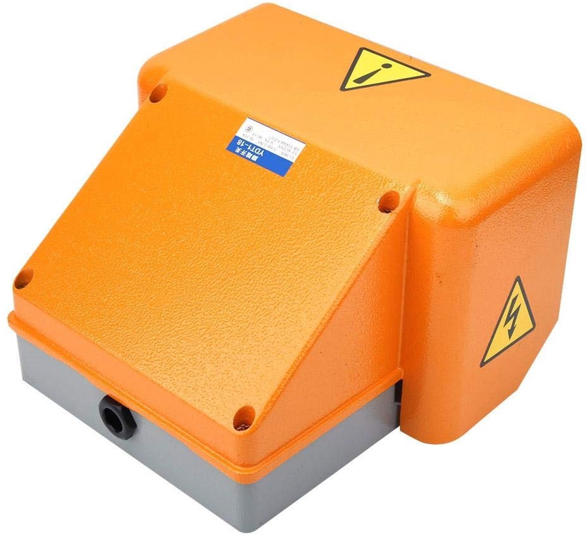 Dailygoody - OmGoods - Dailygoody - Full aluminium housing double foot switch pedal switch - Duurzaam en betrouwbaar - Oranje - Voet schakelaars - Voor professioneel ge