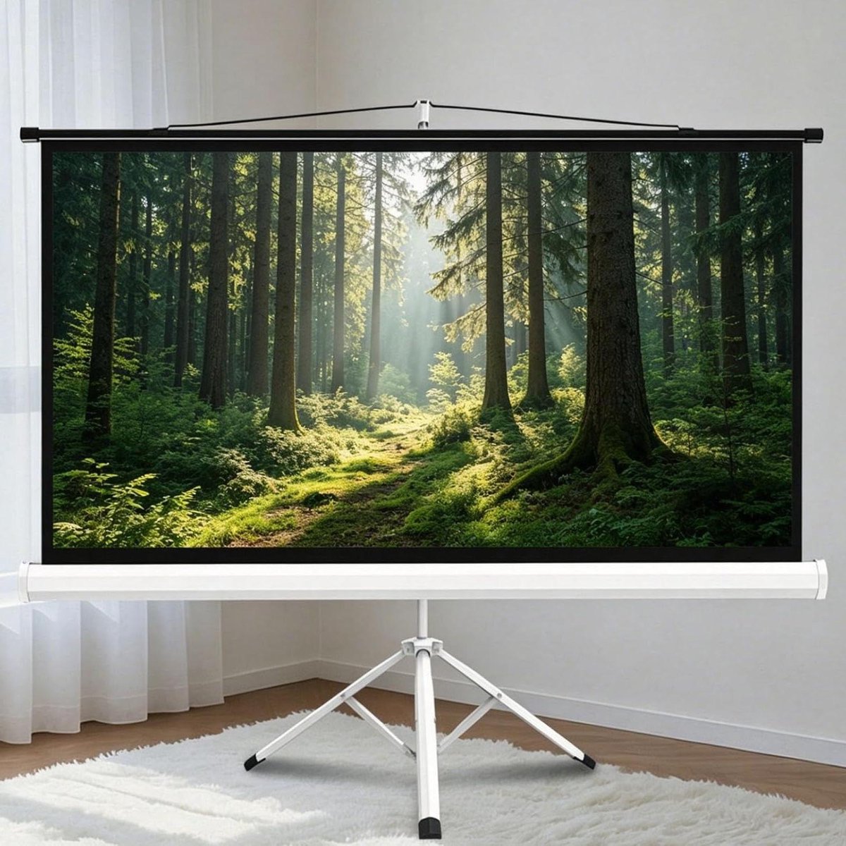 Projectiescherm - Filmscherm - Home Cinema - Statiefontwerp - 60 inch - Wit