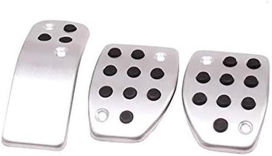 Auto Pedaal Covers - Voetsteun Plaat - Rijcomfort Verbeteren - Antislip Ontwerp - 3 Stuks Set - Metaal — afbeelding 2