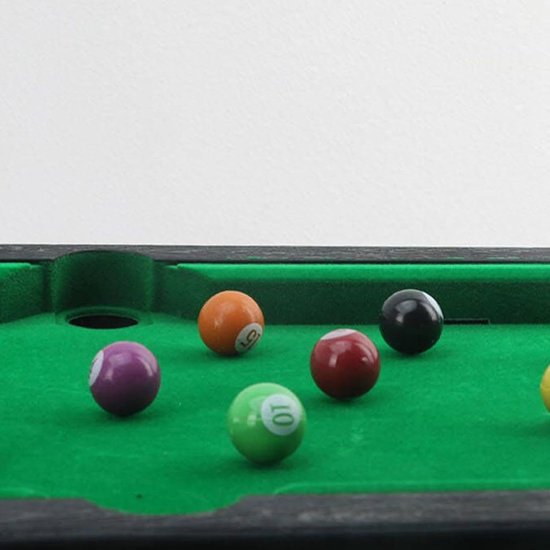 Miniatuur Pooltafel - Tafel Biljart - Gezinsspel - Educatief Entertainment - 55x32x15.5 cm - Groen — afbeelding 2