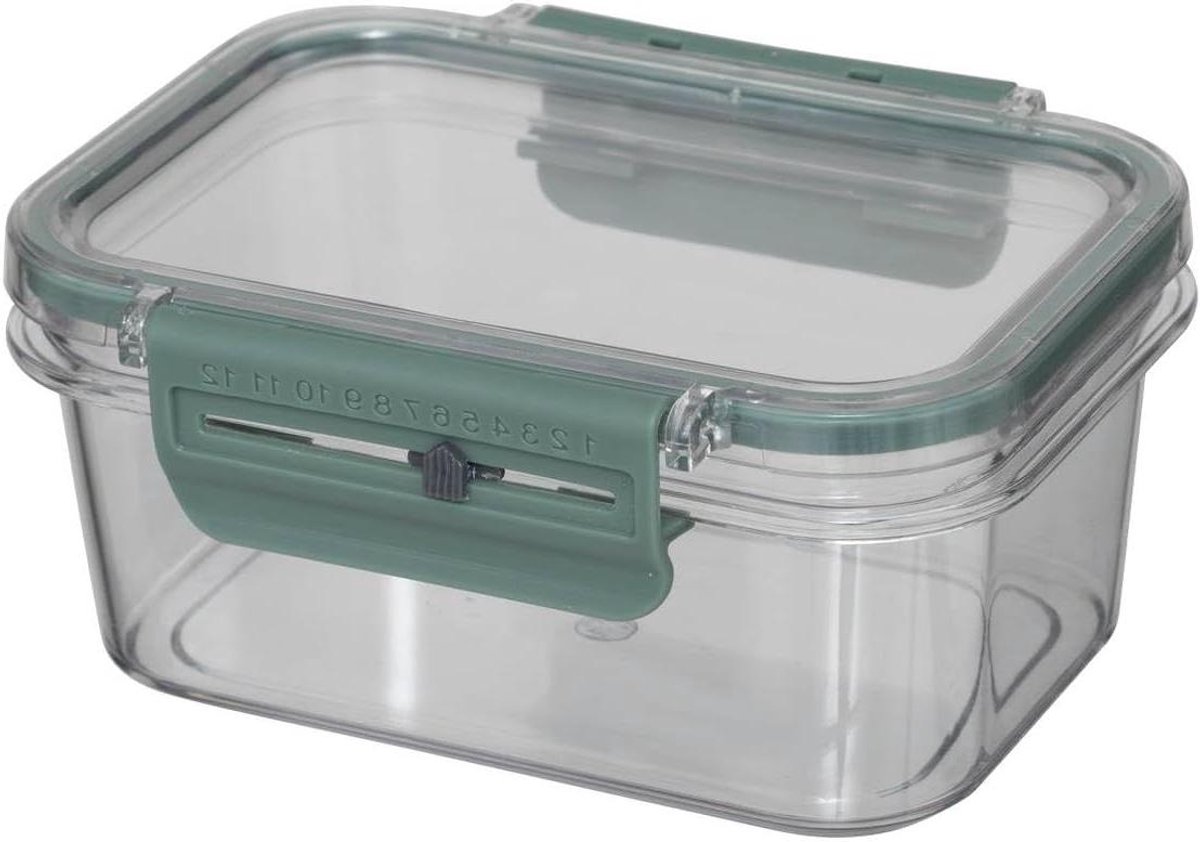 Opbergdoos - Voedselcontainer - Keuken Organisatie - Luchtdichte Sluiting - 350 ml - Transparant