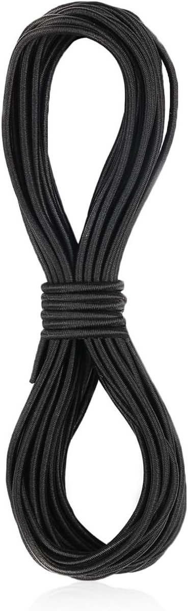 Multifunctioneel 3 mm Rubber Touw van 20 M voor Kamperen, DIY en Kledinglijnen, Ideaal voor Bagage en Expansie